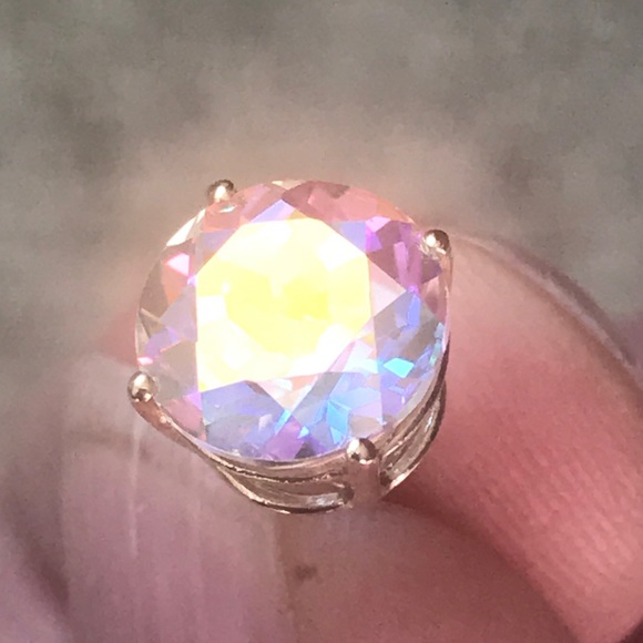 14KT Gold and Rainbow Topaz Earrings - Picture 3 of 8